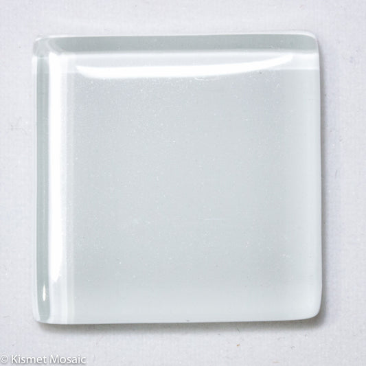 k201 - White, Krystal 20mm tile - Kismet Mosaic - mosaic supplies