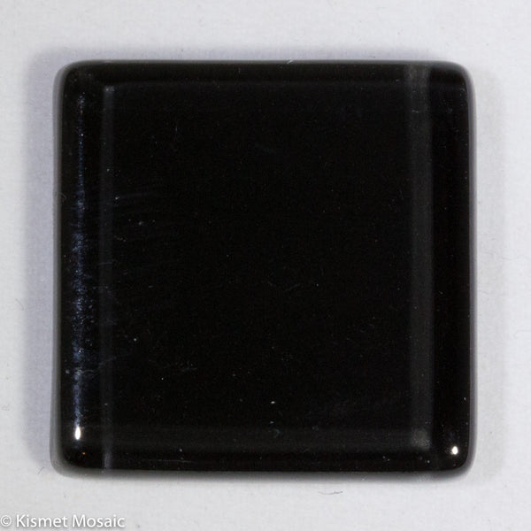 k208 - Black, Krystal 20mm tile - Kismet Mosaic - mosaic supplies