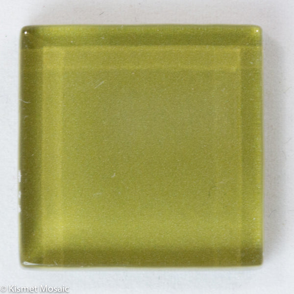 k233 - Olive, Krystal 20mm tile - Kismet Mosaic - mosaic supplies