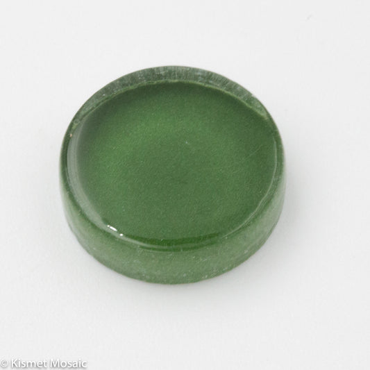 k431 - Amazon Green, Krystal 15mm Round tile - Kismet Mosaic - mosaic supplies