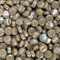 444-g - Light Olive, MiniRoundIrid tile - Kismet Mosaic - mosaic supplies