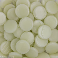 226-g - Pale Yellow - Gloss, PennyRoundGloss tile - Kismet Mosaic - mosaic supplies