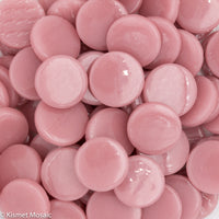 235-g - Rose - Gloss, PennyRoundGloss tile - Kismet Mosaic - mosaic supplies