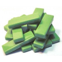 511-i - Lime Green Rectangle - Iridescent, KismetRectangle tile - Kismet Mosaic - mosaic supplies