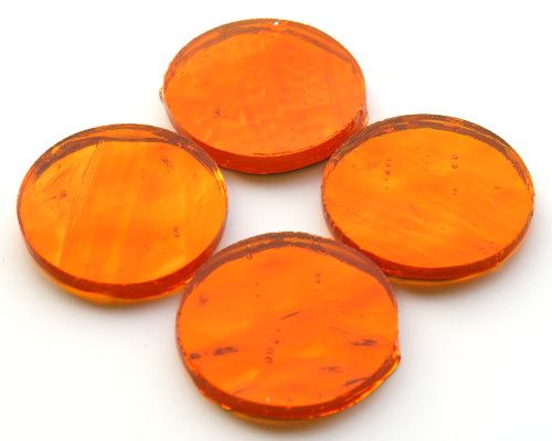 Orange Mirror - 25mm Round