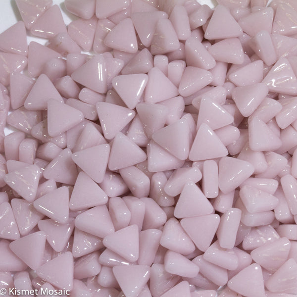 709-g - Light Pink Triangle, TriangleGloss tile - Kismet Mosaic - mosaic supplies