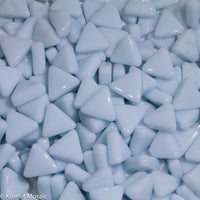 759-g - Crystal Blue Triangle, TriangleGloss tile - Kismet Mosaic - mosaic supplies